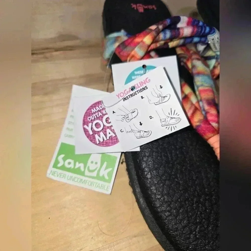 GUC Sanuk Yoga Sling 2 Memory Foam Sandals - Size 8 - Picture 3 of 9